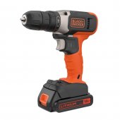 Masina de gaurit si insurubat Black&Decker, BCD001C1, acumulator LI-ION 1.5Ah 18V, cutie de transport